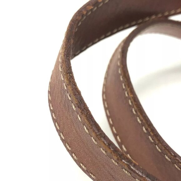 CELINE vintage Macadam Bucket Hand Bag Tote Bag PVC/Leather Brown/GoldHardware - Picture 13 of 15